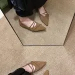 French Suede Pointed Toe Mary Jane Flats – Vintage Slip-On Women's Shoes - Image 6