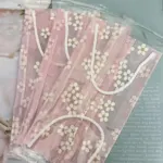 Cherry Blossom Lace Mesh Face Mask - Image 4