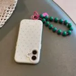 Summer Polka Dot Chain Phone Case for iPhone – Luxury Protective Cover