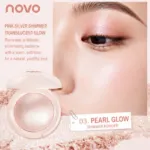 NOVO High-Gloss Glitter Highlight Powder | Shimmer Face Highlighter for Brightening & Contouring - Image 4