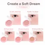 NOVO Single Color Blush Powder – Natural Rosy Matte Finish, Long-Lasting Lightweight Cheek Color - Image 2