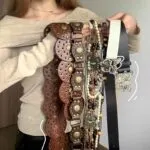 Bohemian Butterfly Metal Waist Chain – Vintage Y2K Decorative Belt for Dresses & Jeans