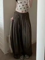 Pleated Wide Leg Pants - Image 3