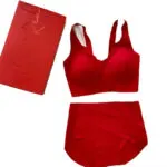Red Strapless Lingerie Set for Women