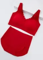 Red Strapless Lingerie Set for Women - Image 6