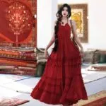 Backless Tiered Cami Maxi Dress - Image 6
