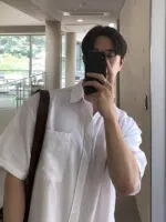 Linen Short Sleeve Shirt - Image 5
