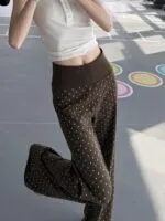 Polka Dot Flared Pants - Image 5