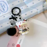3D Cute Cat Keychain | Cartoon Backpack Charm & Bag Accessory - Image 2