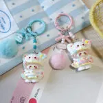 3D Cute Cat Keychain | Cartoon Backpack Charm & Bag Accessory - Image 8