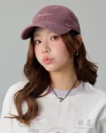 Vintage Washed Embroidered Baseball Cap – Korean Minimalist Adjustable Dad Hat - Image 4