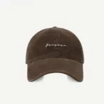 Vintage Washed Embroidered Baseball Cap – Korean Minimalist Adjustable Dad Hat