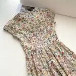 Monet Floral Print Waist-Cinched Midi Dress - Image 10