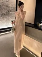 Floral Sleeveless Maxi Dress - Image 3