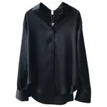 Satin White Long Sleeve Shirt - Image 5