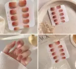 Nude Ombre Short Press-On Nails