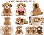 Cute Brown Puppy Plush Toy - Image 7