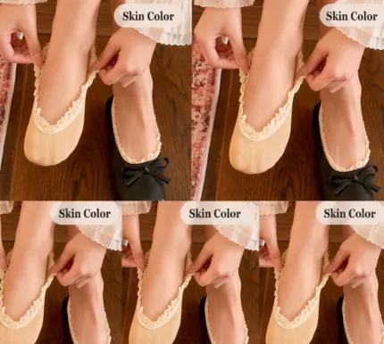 New Ballet-Style Lace Boat Socks