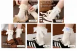 Kawaii Japanese Bow Lace Knee-High Socks - Image 5