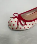 Red Polka Dot Bow Ballet Flats - Image 9