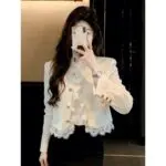 Lace Cropped Jacket - Image 12