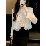 Lace Cropped Jacket - Image 3