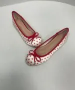Red Polka Dot Bow Ballet Flats - Image 15
