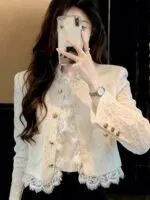 Lace Cropped Jacket - Image 9