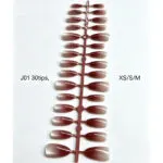 Black Tea Gradient Cat-Eye Almond Press-On Nails - Image 5