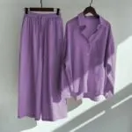 Women’s Summer Loose 2-Piece Co-Ord Set with Wide-Leg Pants - Image 10