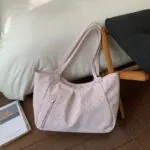 Polka Dot Large Capacity Tote Bag - Image 6