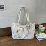 Polka Dot Large Capacity Tote Bag