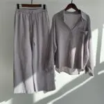 Women’s Summer Loose 2-Piece Co-Ord Set with Wide-Leg Pants - Image 5