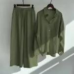 Women’s Summer Loose 2-Piece Co-Ord Set with Wide-Leg Pants - Image 3