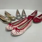 Red Polka Dot Bow Ballet Flats - Image 3