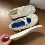 Floral Mary Jane White Flats - Image 9