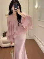 French-Inspired Blouse & Skirt - Image 4