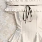 Off-Shoulder Ruffle Blouse & Polka Dot High-Waist Skirt Co-Ord Set - Image 4