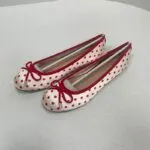 Red Polka Dot Bow Ballet Flats