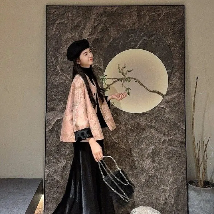 Main Images4 Button-Down Jacket & Skirt - Image 1