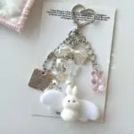 Sweet Angel Bunny CCD Camera Charm Keychain - Image 2