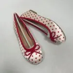 Red Polka Dot Bow Ballet Flats - Image 5