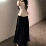 Sleeveless Waist-Fitted Top & High-Waist Skirt - Image 6