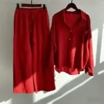 Women’s Summer Loose 2-Piece Co-Ord Set with Wide-Leg Pants - Image 14