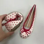 Red Polka Dot Bow Ballet Flats - Image 8