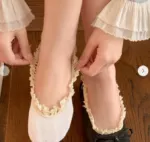 New Ballet-Style Lace Boat Socks - Image 4