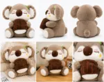 Cute Koala Plush Toy with Chocolate Cushion - Image 7