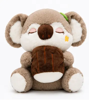 Cute Koala Plush Toy with Chocolate Cushion