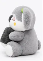 Cute Koala Plush Toy with Chocolate Cushion - Image 2