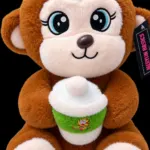 Cute Brown Monkey Plush Toy with Soft Fur